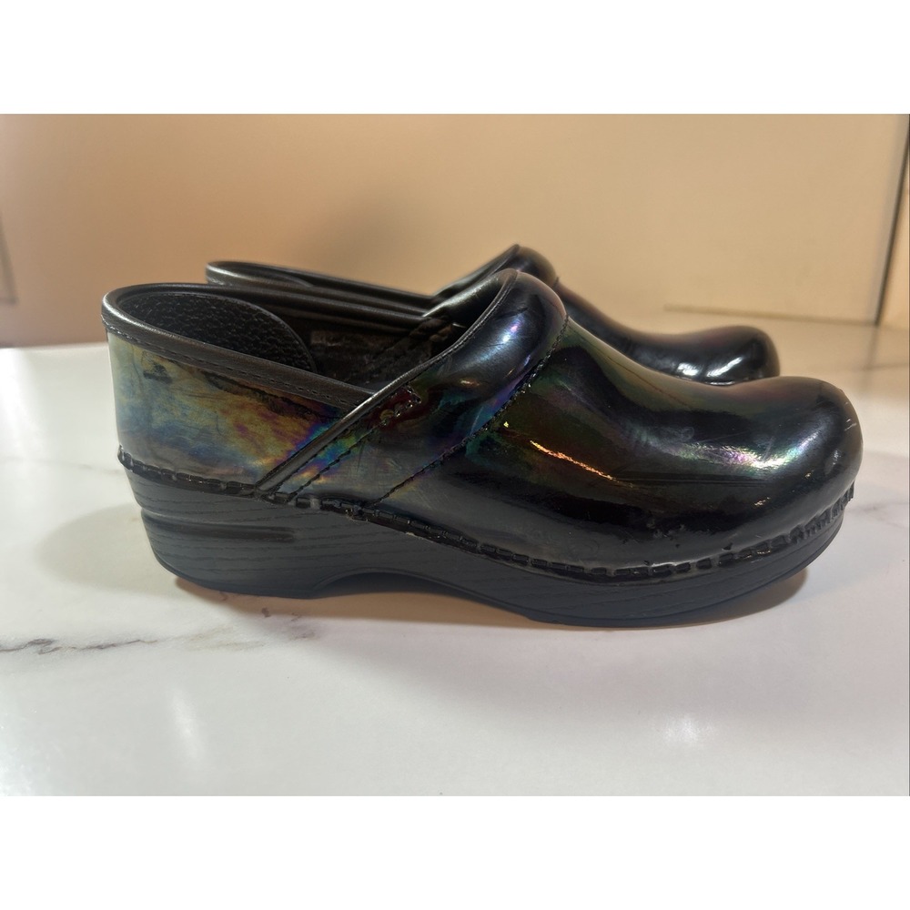 Dansko Professional‎ Petrol Iridescent Clogs Size 7 / 37